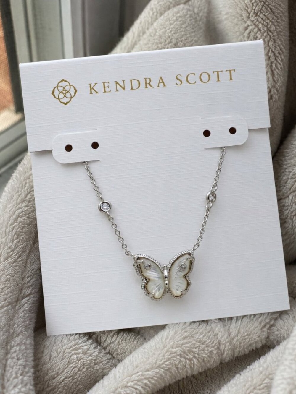 butterfly pendant necklace silver